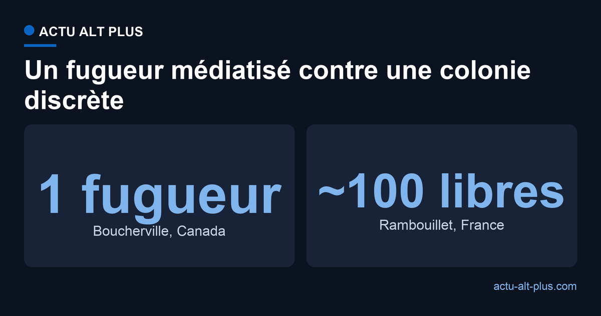 Au Canada, un seul kangourou fugueur mobilise un pays ; en forêt de Rambouillet, une centaine vit en liberté