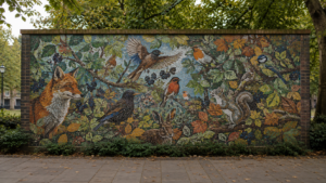 A Londres, des mosaïques monumentales naissent des mains de personnes en rétablissement