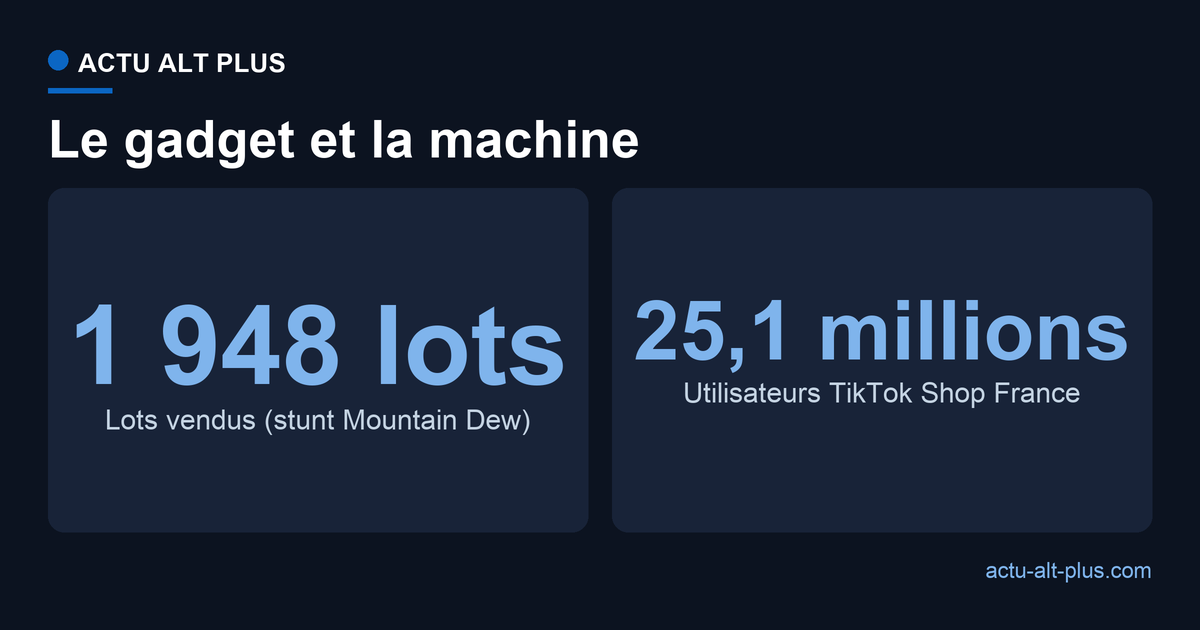 Une opération minuscule, 1 948 lots, portée par un canal massif, TikTok Shop France et ses 25,1 millions d'utilisateurs