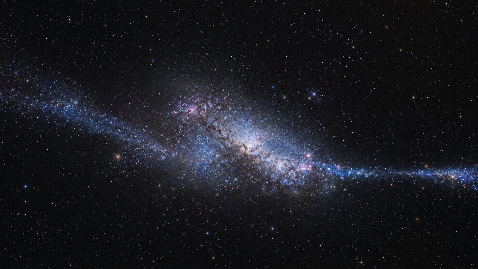 Étoiles semblant s'éloigner du centre d'une galaxie naine