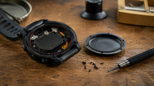 Une montre GPS ouvrable au tournevis, selon son fabricant : en France, aucune montre connectée n’est notée sur sa réparabilité