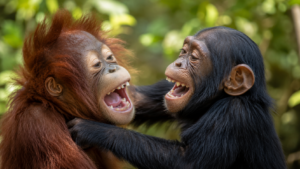 Le rire a 15 millions d’années : nous rions sur le même tempo régulier que les grands singes