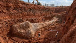 Un chantier brésilien réveille un sauropode de 20 mètres, et une espèce nouvelle