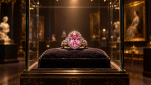 Le diamant rose de Chantilly, caché dans une pomme en 1926, s’expose enfin
