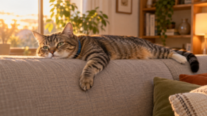 8 h 48 couché, 40 minutes d’activité, la vraie journée de 28 chats au collier