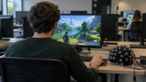 League of Legends muscle l’attention spatiale, le jeu de cartes moins nettement