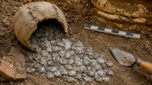 Monnaie romaine : la carte des 4 millions de pièces dit d’abord où l’on a creusé