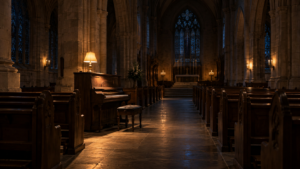 Le pianiste d’une église ouverte la nuit a levé plus de quarante mille livres