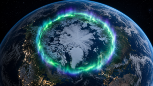 L’anneau complet des aurores boréales filmé en ultraviolet, une première depuis 2008 selon l’ESA