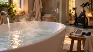 Un bain chaud fait plus baisser la tension qu’une séance de vélo, selon une étude australienne