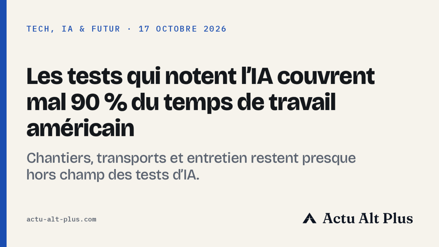 Un ordinateur portable allumé dans un bureau sombre, à côté d’un couloir d’hôpital vide où attendent un chariot de soins et un chariot de ménage