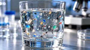 Microplastiques dans l’eau : comment ils fabriquent des oxydants capables d’abîmer des cellules