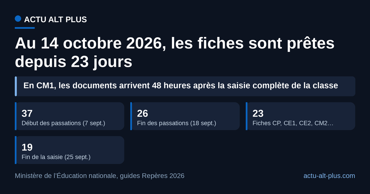 À la mi-octobre, chaque échéance du portail est passée depuis au moins 19 jours : une fiche qui manque se réclame à l’enseignant.
